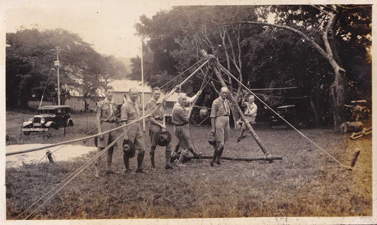 scouters training course monkey bridge